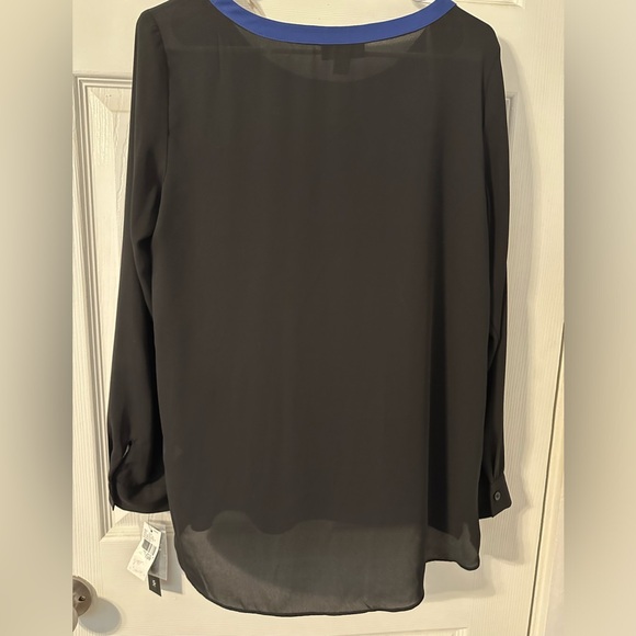 Blue and Black Blouse - Picture 3 of 3
